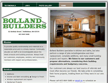 Tablet Screenshot of bollandbuilders.com